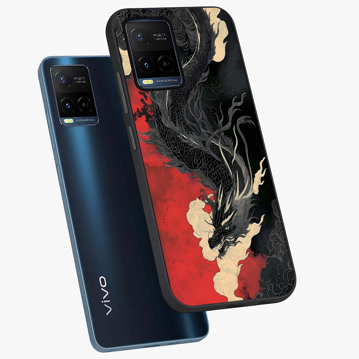 Shadow Dragon Fury Glass Case displayed in angled mockup highlighting powerful dragon illustration with dark fantasy aesthetic.