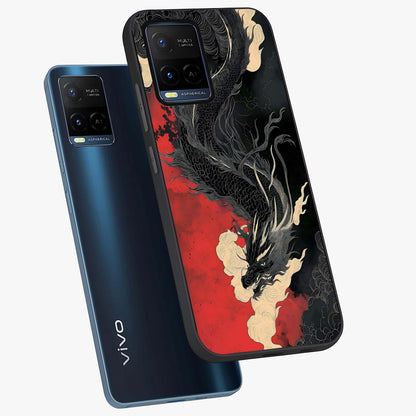 Shadow Dragon Fury Glass Case displayed in angled mockup highlighting powerful dragon illustration with dark fantasy aesthetic.