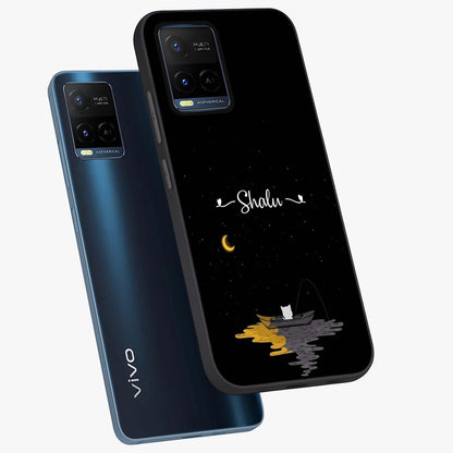 Silent Night Row Glass Case displayed in angled mockup highlighting peaceful evening design with dreamy night aesthetic.