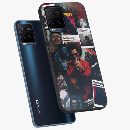 The Weeknd Glass Case displayed in angled mockup highlighting stylish pop culture inspired design with modern aesthetic.