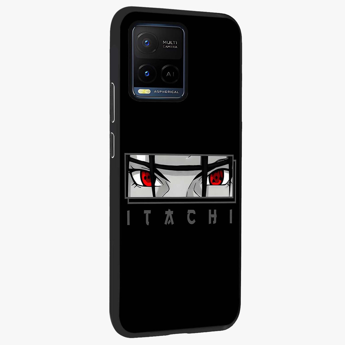 Scarlet Gaze Dominance Glass Case upright view showcasing powerful dramatic artwork with dominant artistic theme.