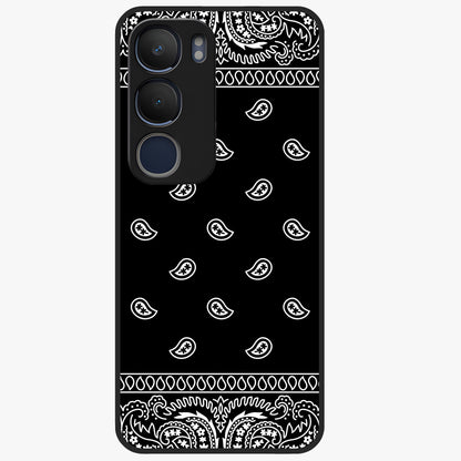 Retro Rebel Threads Glass Case showing flat back view with vintage street style artwork and glossy glass finish.