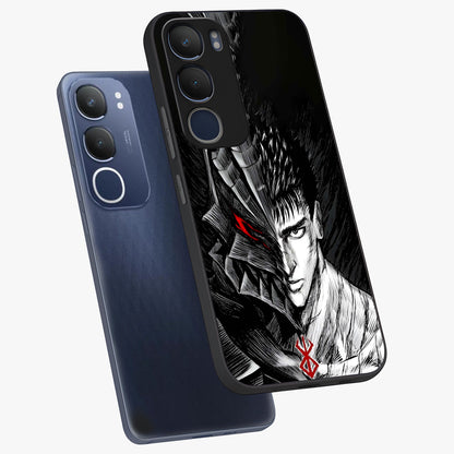 Berserker Blood Oath Glass Case displayed in angled mockup highlighting dark fantasy graphic design and powerful theme.
