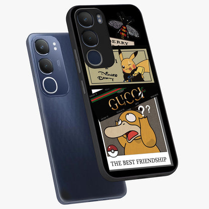 Gucci Play Mashup Glass Case displayed in angled mockup highlighting stylish fashion mashup design with bold aesthetic.