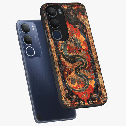 Inferno Dragon Soul Glass Case displayed in angled mockup highlighting powerful dragon illustration with inferno aesthetic.