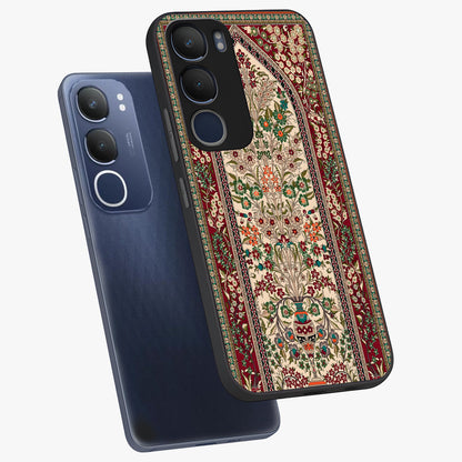 Persian Inspired Glass Case displayed in angled mockup highlighting intricate traditional design with elegant cultural aesthetic.