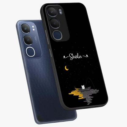 Silent Night Row Glass Case displayed in angled mockup highlighting peaceful evening design with dreamy night aesthetic.