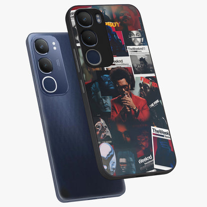 The Weeknd Glass Case displayed in angled mockup highlighting stylish pop culture inspired design with modern aesthetic.