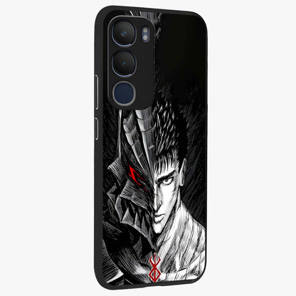 Berserker Blood Oath Glass Case upright view showcasing intense warrior aesthetic with dramatic artistic style.