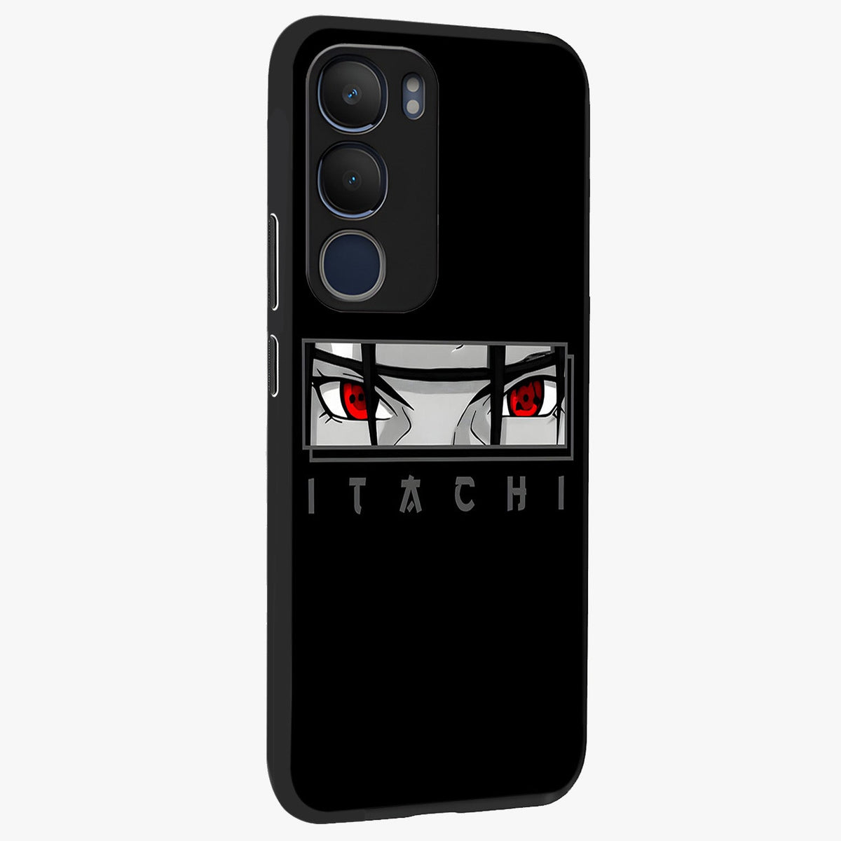 Scarlet Gaze Dominance Glass Case upright view showcasing powerful dramatic artwork with dominant artistic theme.