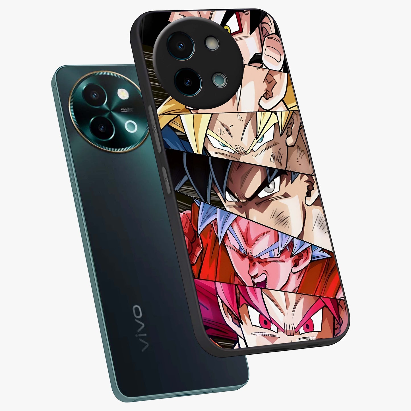 Anime Character Glass Case displayed in angled mockup highlighting colorful anime character illustration.