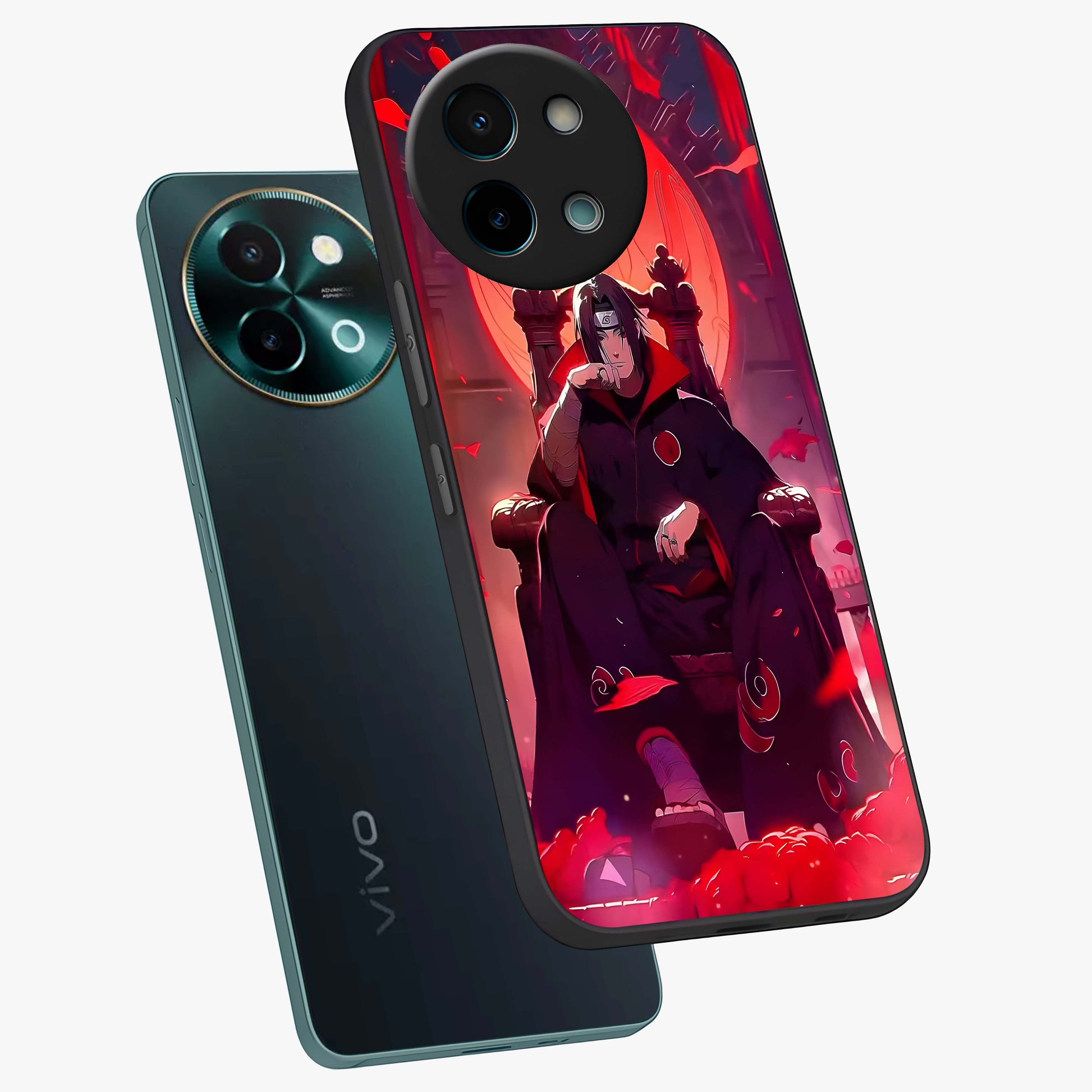 Blood Moon Sovereign Glass Case displayed in angled mockup highlighting dark celestial moon design and dramatic theme.