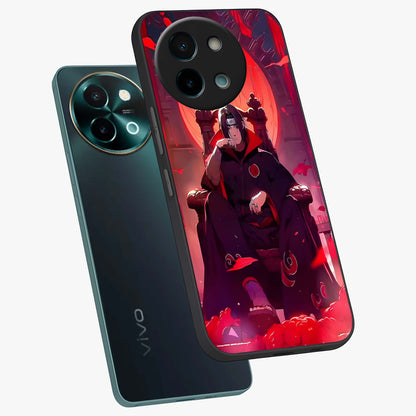 Blood Moon Sovereign Glass Case displayed in angled mockup highlighting dark celestial moon design and dramatic theme.
