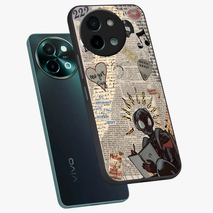 City Dream Sketch Glass Case displayed in angled mockup highlighting minimal city illustration with aesthetic sketch style.