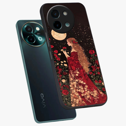 Crimson Dreams Glass Case displayed in angled mockup highlighting soft crimson aesthetic design with artistic theme.