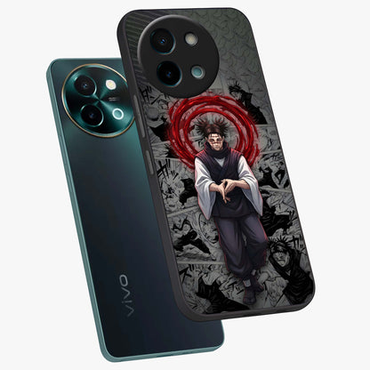 Cursed Ritual Ascension Glass Case displayed in angled mockup highlighting mystical ritual illustration with supernatural aesthetic.
