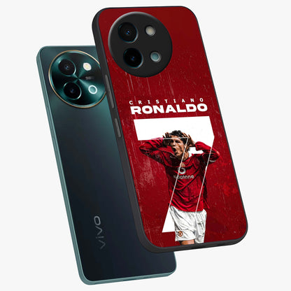 Goal Celebration Legacy Glass Case displayed in angled mockup highlighting energetic sports celebration design with bold athletic theme.