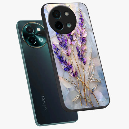 Lavender Dream Glow Glass Case displayed in angled mockup highlighting dreamy purple glow design with soft artistic style.