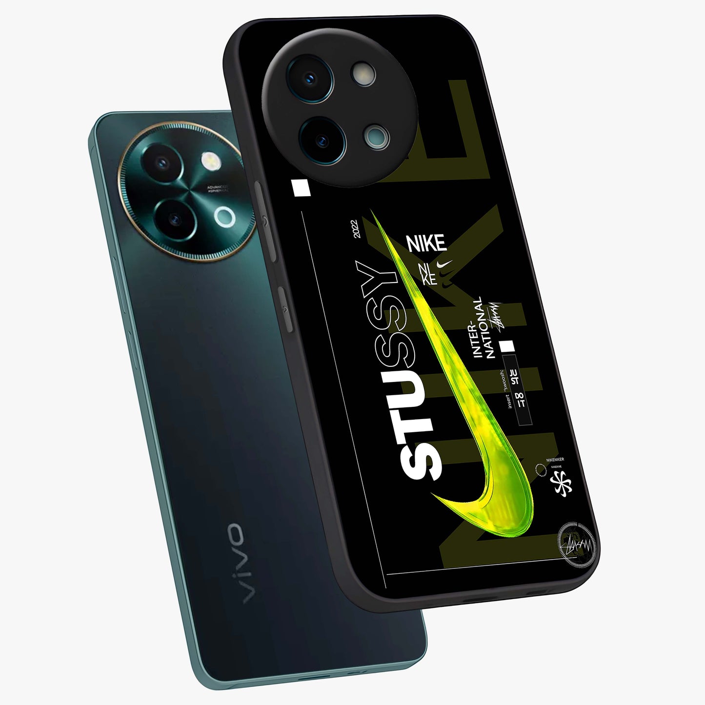 Neon Street Edition Glass Case displayed in angled mockup highlighting vibrant urban design with bold street aesthetic.