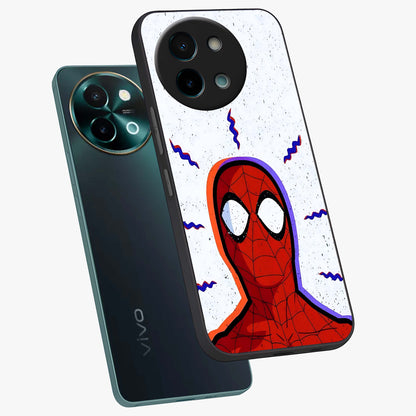 Omg Spiderman Glass Case displayed in angled mockup highlighting dynamic hero illustration with action comic aesthetic.