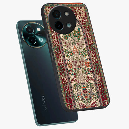 Persian Inspired Glass Case displayed in angled mockup highlighting intricate traditional design with elegant cultural aesthetic.