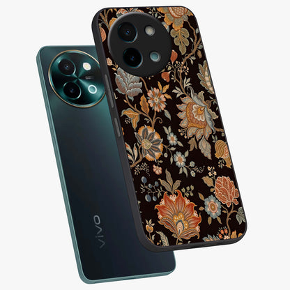 Vintage Floral Dream Glass Case displayed in angled mockup highlighting elegant vintage flower design with soft aesthetic style.