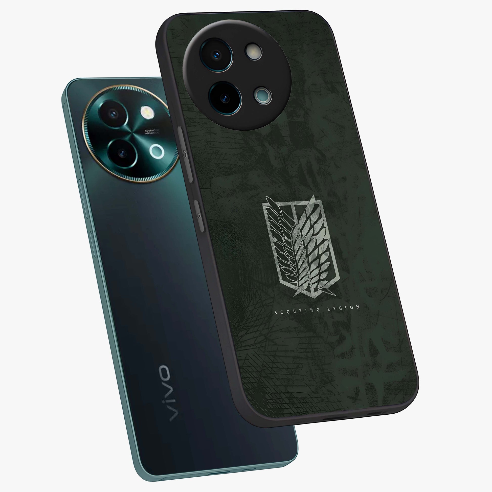 Wings Of Freedom Glass Case displayed in angled mockup highlighting graceful wing design with inspirational aesthetic.