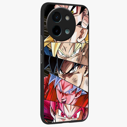 Anime Character Glass Case upright view showcasing expressive anime artwork with bold graphic style.