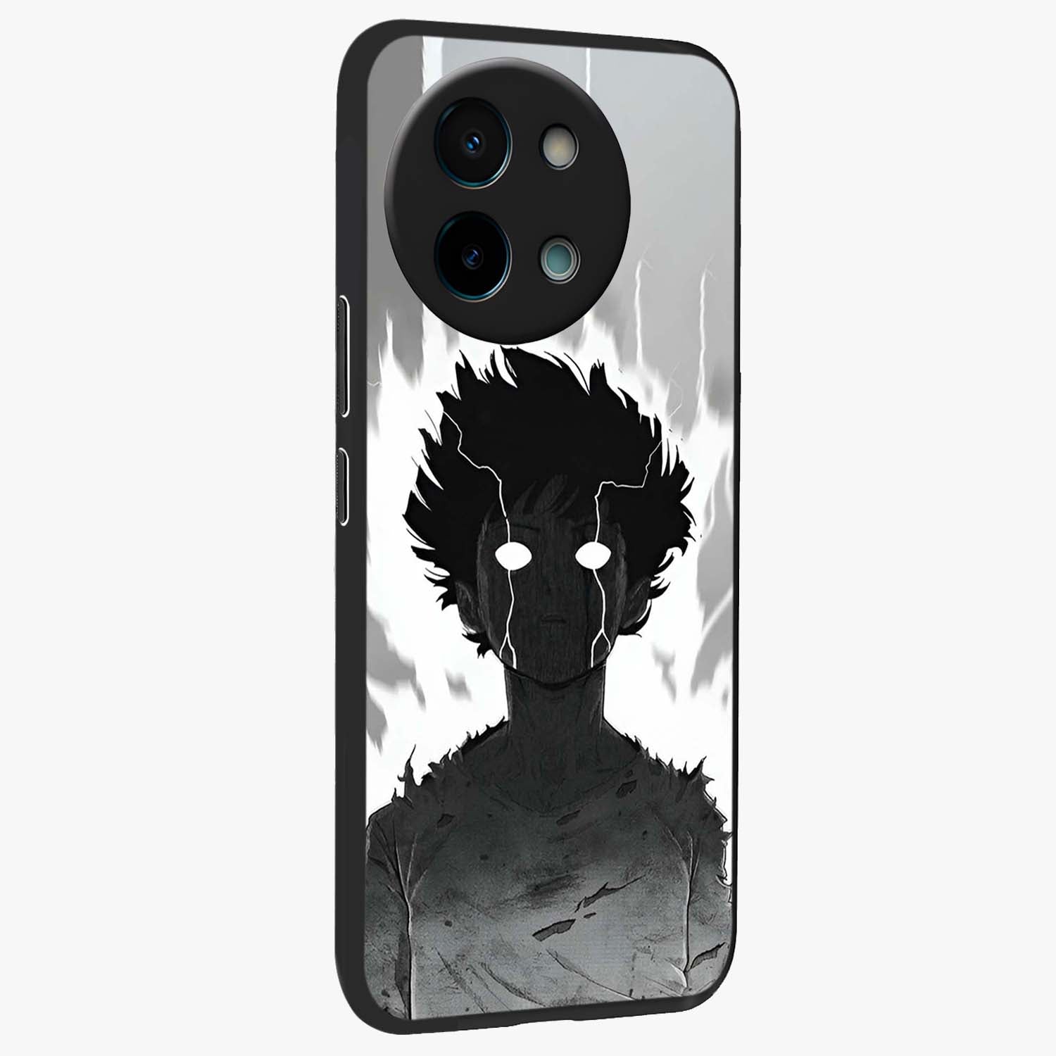Awakened Inner Rage Glass Case upright view showcasing dramatic artwork with strong expressive aesthetic.