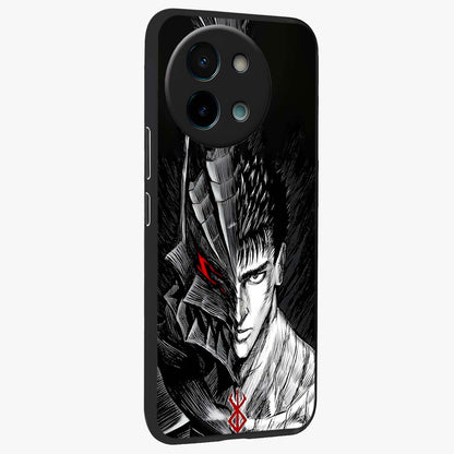 Berserker Blood Oath Glass Case upright view showcasing intense warrior aesthetic with dramatic artistic style.