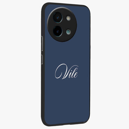 Blue Vintage Floral Pattern Glass Case displayed in angled mockup highlighting classic blue floral pattern and retro aesthetic design.