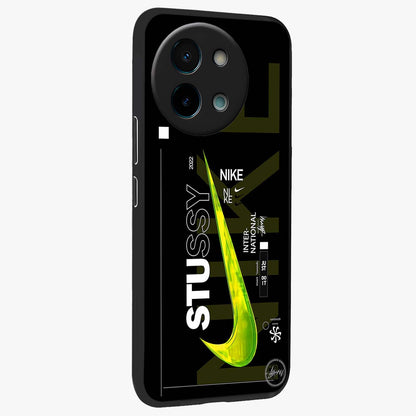 Neon Street Edition Glass Case upright view showcasing colorful neon artwork with modern street culture theme.