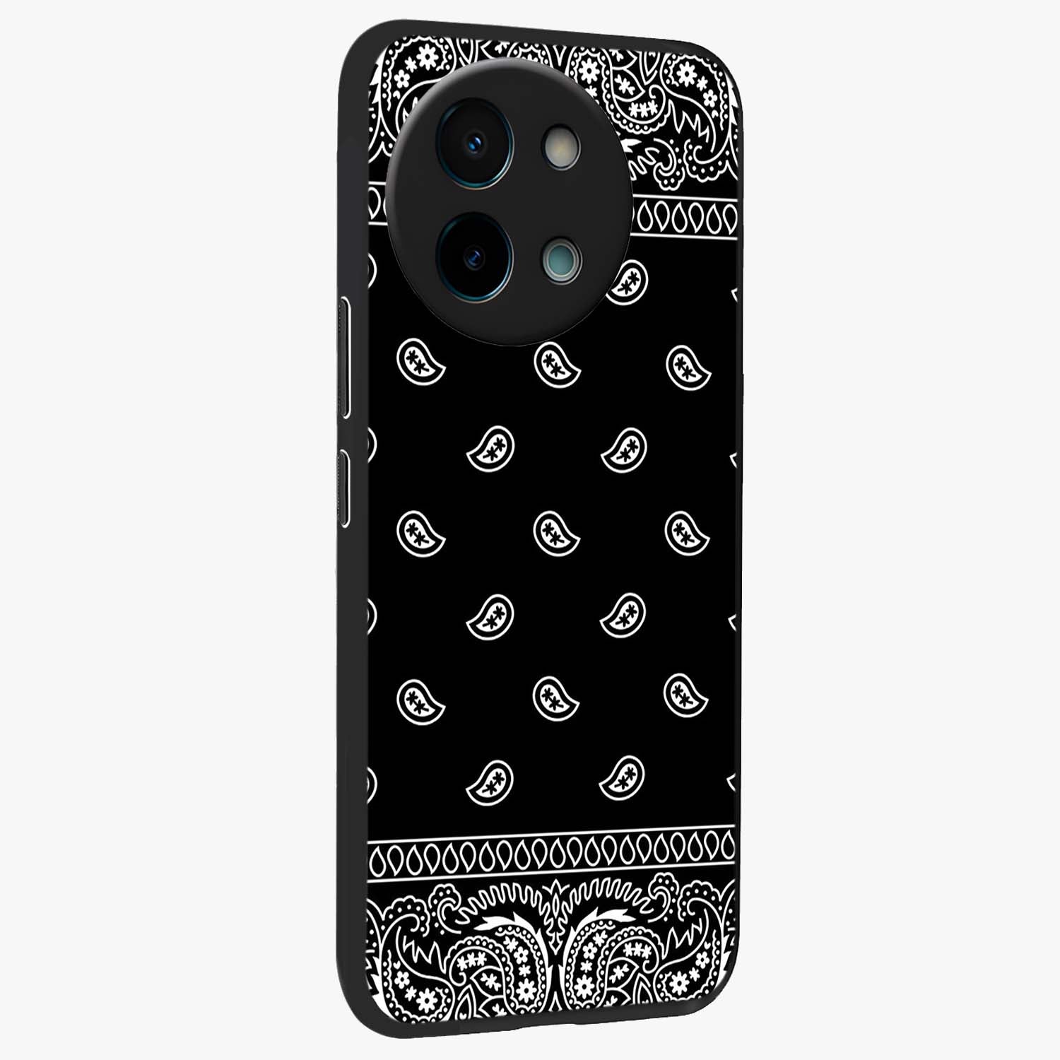 Retro Rebel Threads Glass Case upright view showcasing stylish vintage artwork with bold retro theme.