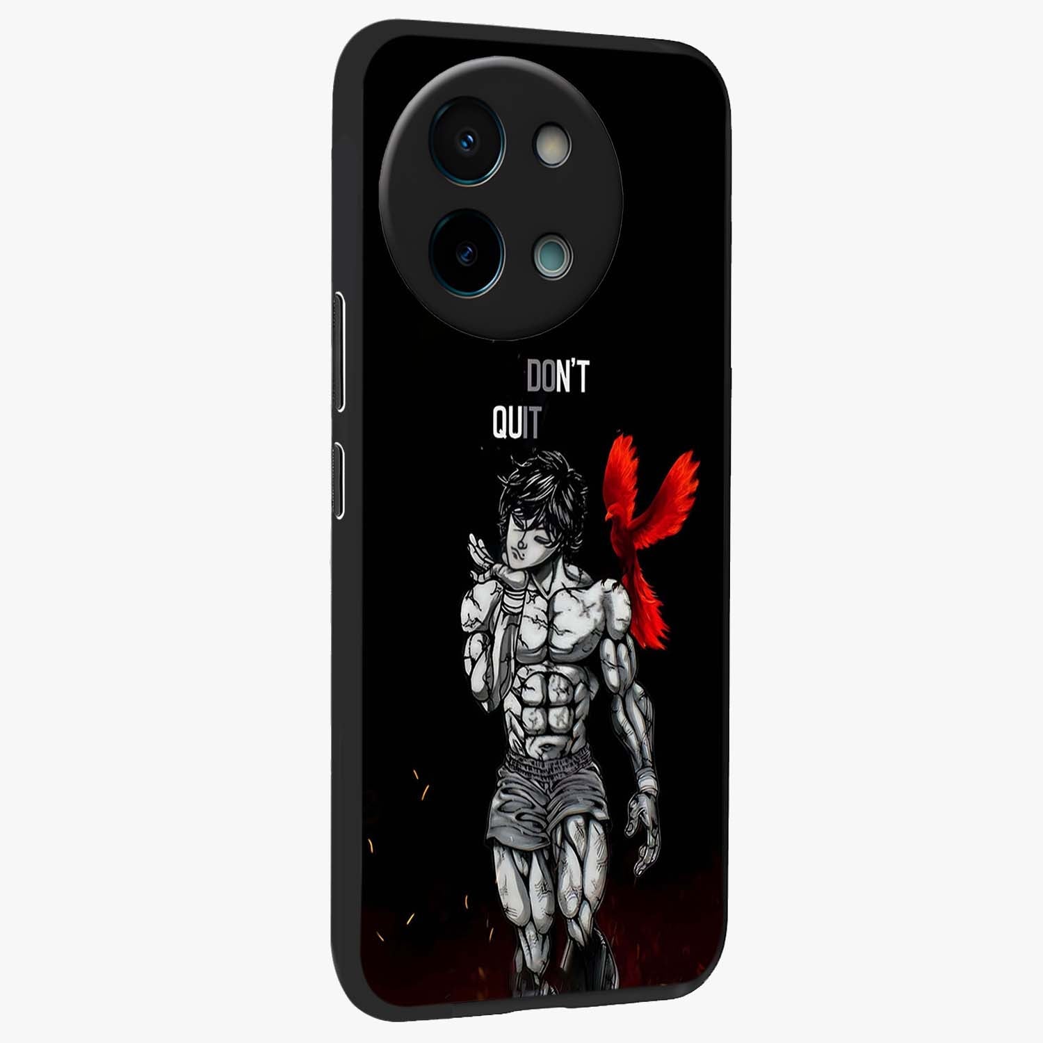 Rise Beyond Limits Glass Case upright view showcasing powerful inspirational artwork with uplifting theme.