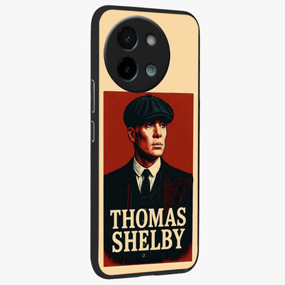 Vintage Mafia Authority Glass Case upright view showcasing dramatic vintage artwork with iconic authority theme.