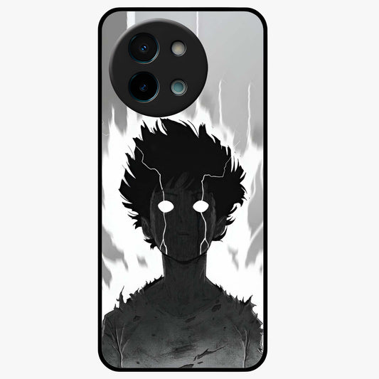 Awakened Inner Rage Glass Case showing flat back view with intense artistic artwork and glossy glass finish.