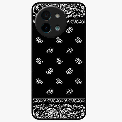Retro Rebel Threads Glass Case showing flat back view with vintage street style artwork and glossy glass finish.
