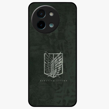 Wings Of Freedom Glass Case showing flat back view with symbolic wings artwork and glossy glass finish.