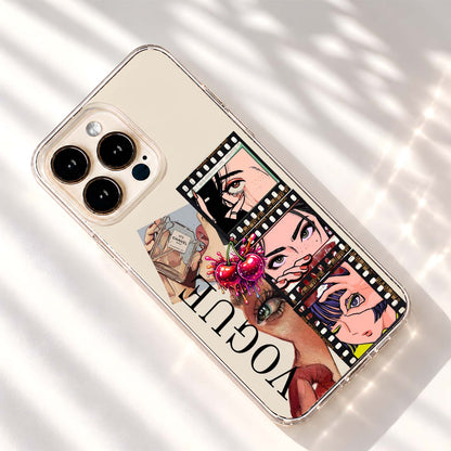 Vogue Aesthetic Collage Clear Silicon Cover