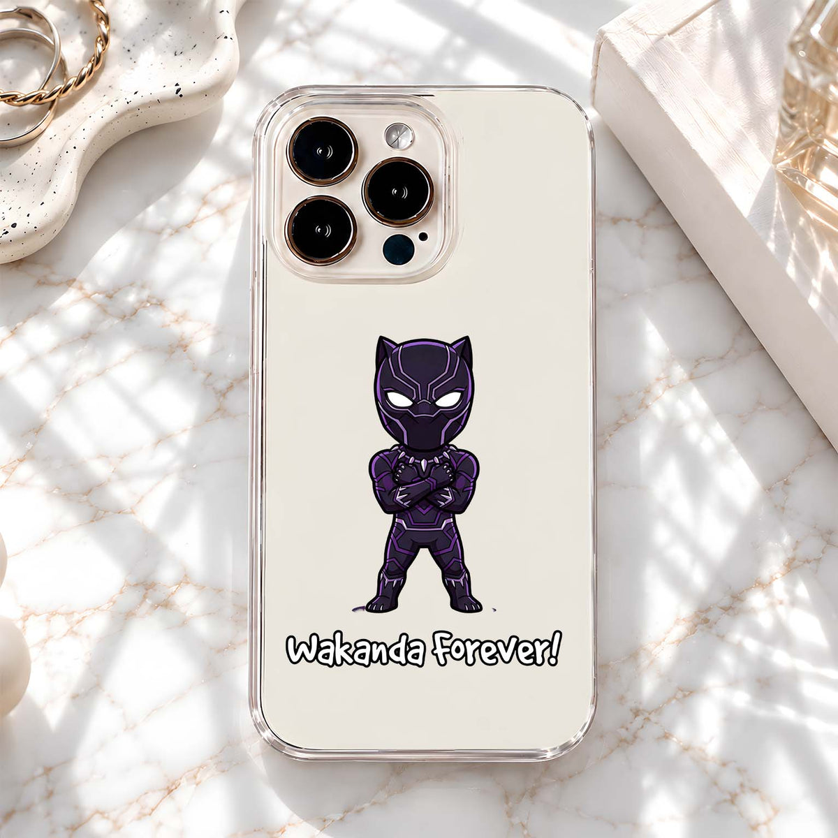 Wakanda forever Clear Silicon Cover