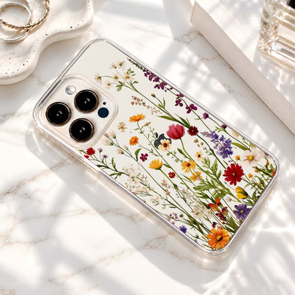 Wildflower Spring Garden Clear Silicon Cover