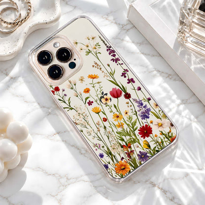 Wildflower Spring Garden Clear Silicon Cover