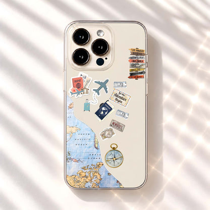 World Travel Memories Clear Silicon Cover