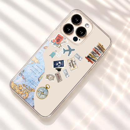 World Travel Memories Clear Silicon Cover