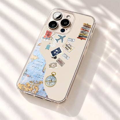 World Travel Memories Clear Silicon Cover