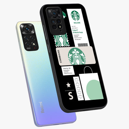Starbucks Mocha Glass Case displayed in angled mockup highlighting stylish mocha themed design with cozy café aesthetic.