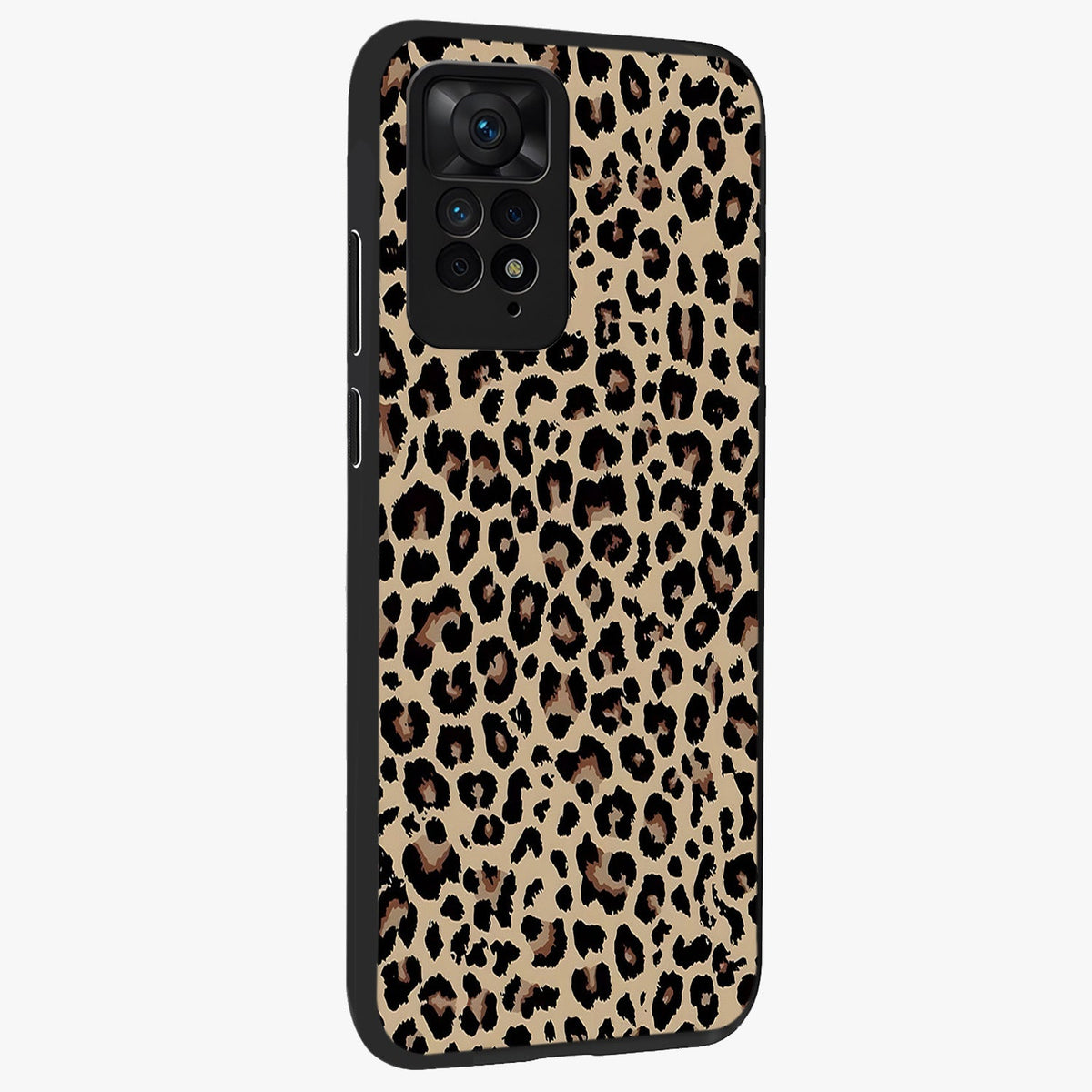 Savage Chic Pattern Glass Case upright view showcasing trendy decorative artwork with edgy fashion theme.