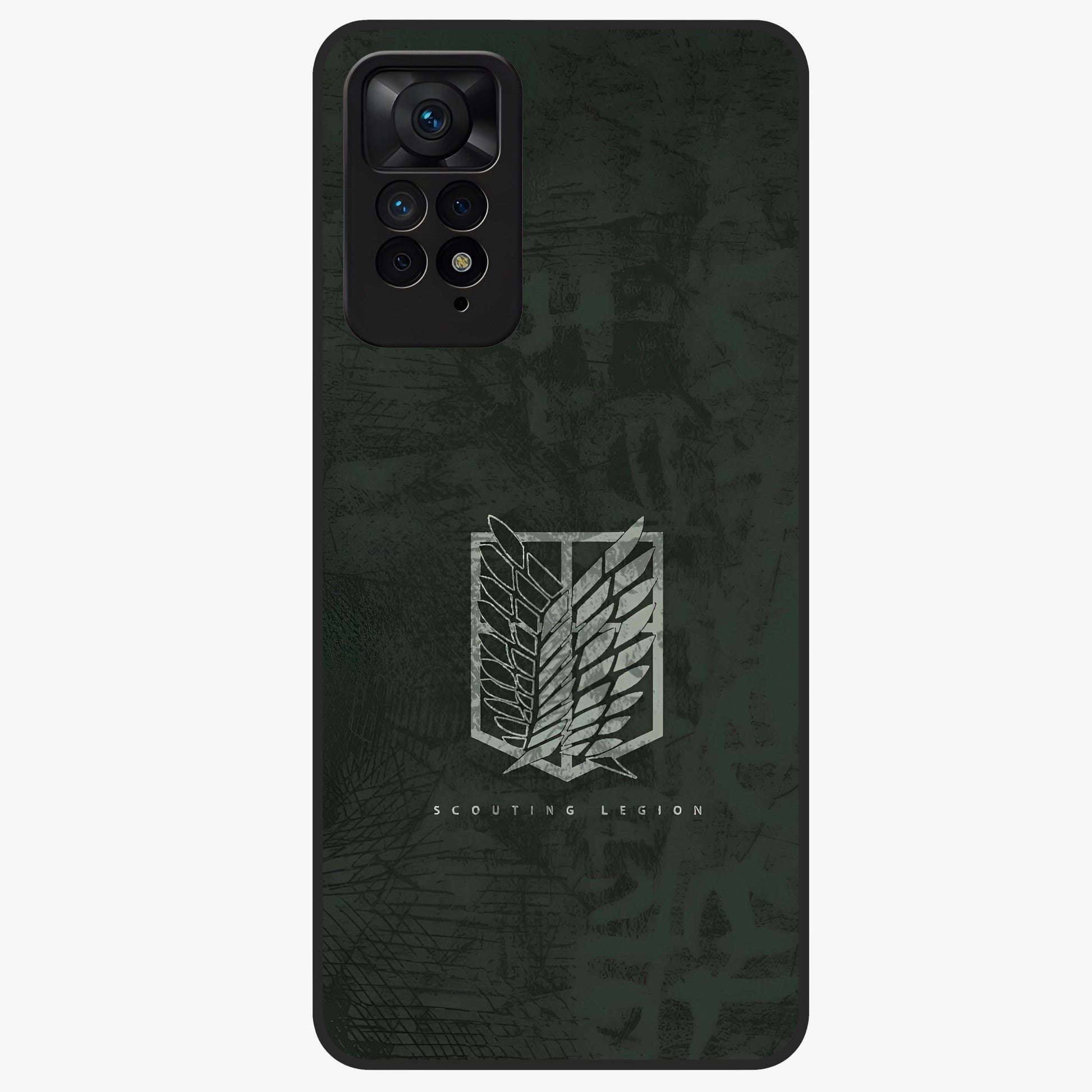 Wings Of Freedom Glass Case showing flat back view with symbolic wings artwork and glossy glass finish.