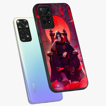 Blood Moon Sovereign Glass Case displayed in angled mockup highlighting dark celestial moon design and dramatic theme.