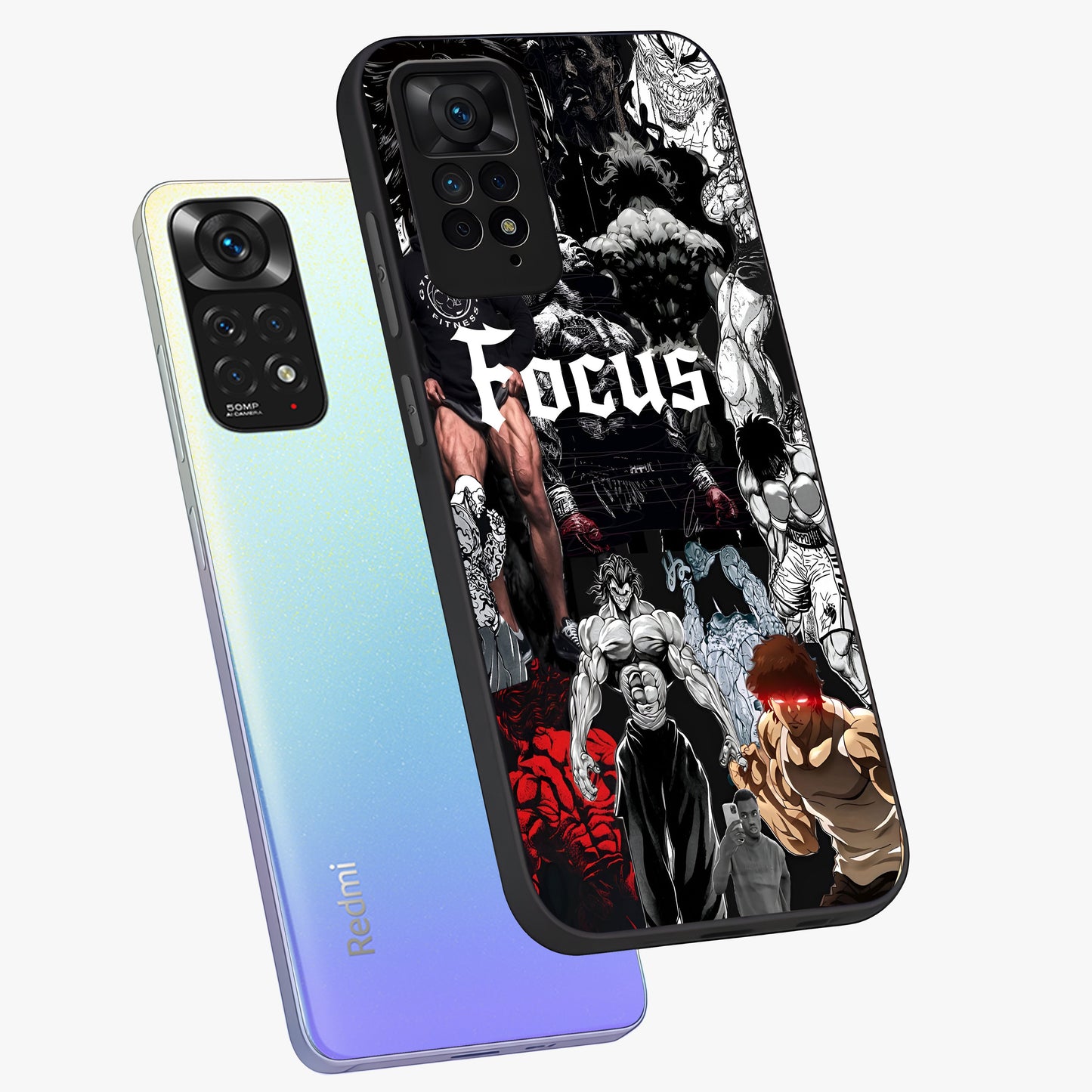 Relentless Power Focus Glass Case displayed in angled mockup highlighting bold statement design with modern aesthetic style.